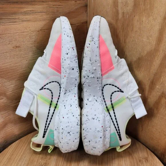 Nike Crater Impact Womens White Running Shoes Sneakers Size 8 - Picture 7 of 9